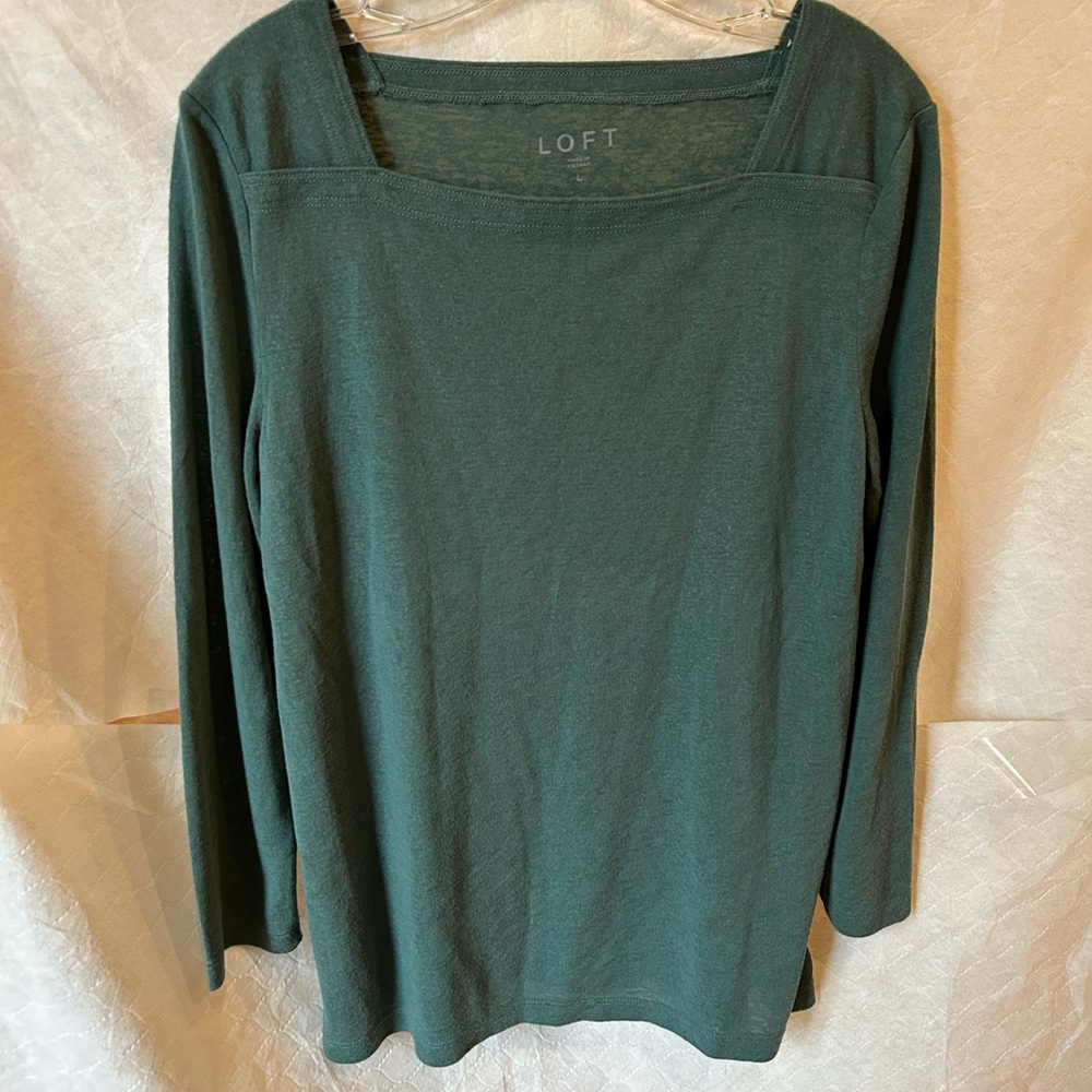 LOFT square neck  Long Sleeve Tee